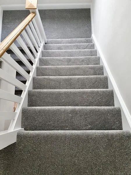 Stair carpet installation in Fort Bend County